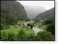 Flåm z vlaku Flåmsbana