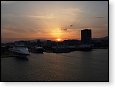 Úsvit nad přístavem Pireus
