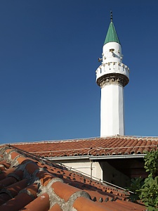 Minaret ve městě Ulcinj
