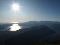 Podvečerní Boka Kotorska při sjezdu z Lovćenu