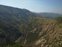 Železniční most nad kaňonem řeky Mala Rijeka