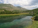 Jezero v údolí Trebišnjice před městem Trebinje