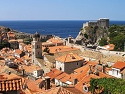 Starý Dubrovník a pevnost Lovrijenac z hradeb