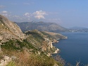 Chorvatské pobřeží mezi Dubrovníkem a Kupari