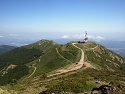 Vysílač na vrcholu Puig Sesolles v Montsenách