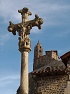 Kostel St-Michel na vrcholu Rocher d'Aiguilhe v Aiguilhe u Le Puy-en-Velay