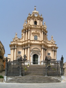 Barokní kostel ve městě Ragusa Ibla