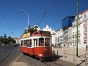 Lisabonská tramvaj na Praça da Figueira