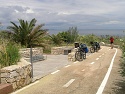 Cyklostezka u města Porto Torres