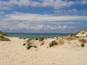 Výhled přes záliv Asinara k ostrovu Asinara