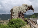 La Roccia dell'Elefante u hlavní silnice nedaleko obce Multeddu