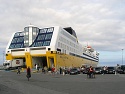 Trajekt Sardinia Ferries v přístavu v Livornu