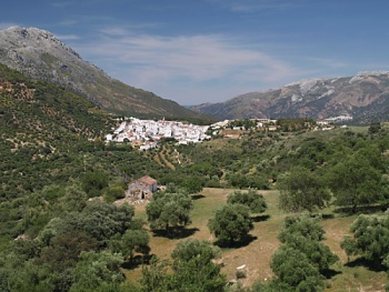 Výhled k městečku Cortes de la Frontera