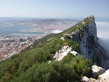 Vyhlídka na The Top of the Rock na Gibraltaru