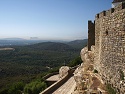 Výhled k Gibraltaru z Castillo de Castellar