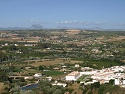 Výhled z města Arcos de la Frontera k horám Sierra de Grazalema