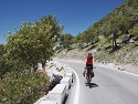 Stoupání na Puerto de El Boyar v Sierra de Grazalema