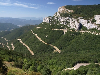 Serpentiny na Col de Rousset