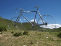 Obří kolo v sedle Col du Glandon