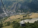 Výhled z lanovky na Valloire