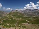 Planiny Prés du Galibier na severní straně pod Col du Galibier