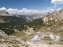 Severní výhled přes Refuge Napoléon z Col d'Izoard