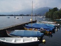 Břeh jezera Lago Maggiore u Locarna