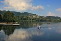 Plivsko jezero u městečka Jajce slouží jako rekreační oblast