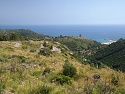 Silnice z údolí u letoviska Marina di Camerota